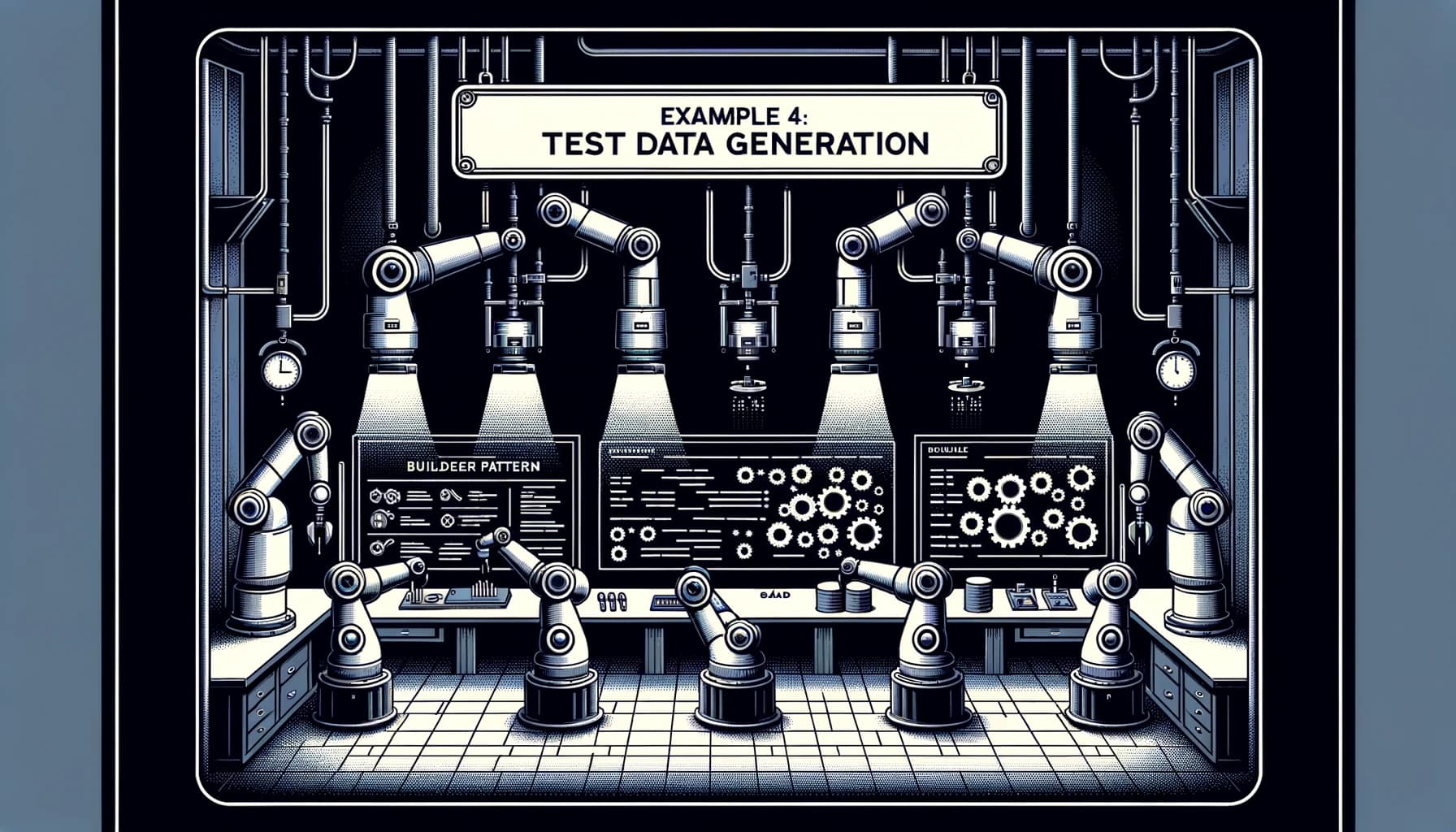 Visual depiction of the Builder Pattern in generating test data for software testing