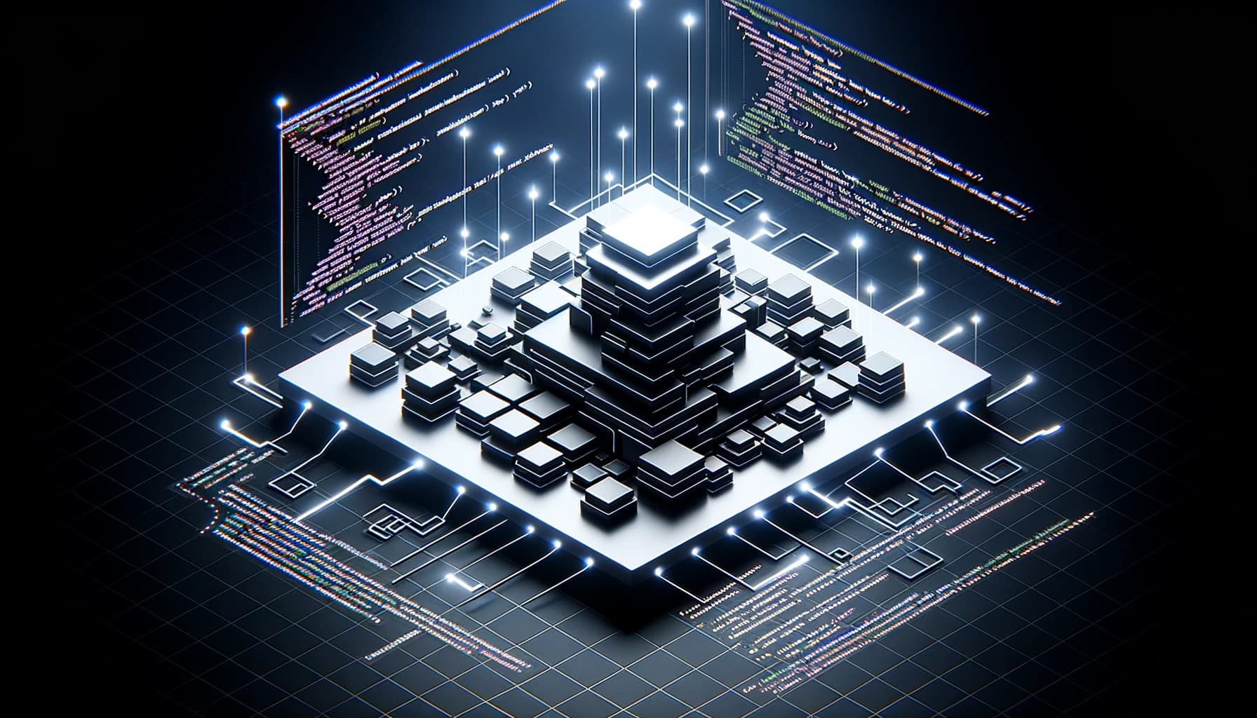 Graphic illustrating the use of the Builder Pattern in UI component construction